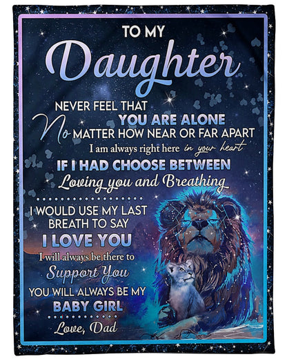 Special Gift For Your Daughter Blanket - From Dad (SKUB09-90)