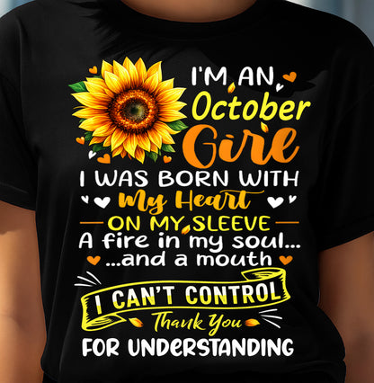 OCTOBER - I WAS BORN WITH MY HEART ON MY SLEEVE - FMA - NINA10 (SKU2605-28-10)