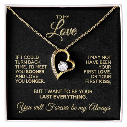 TO MY WIFE - GIFT FROM HUSBAND - Forever Love Necklace