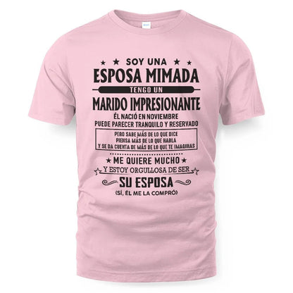 Noviembre – Esposo increíble nacido en noviembre – Regalo especial para tu esposa – NINA11 (SKU03-11-11)