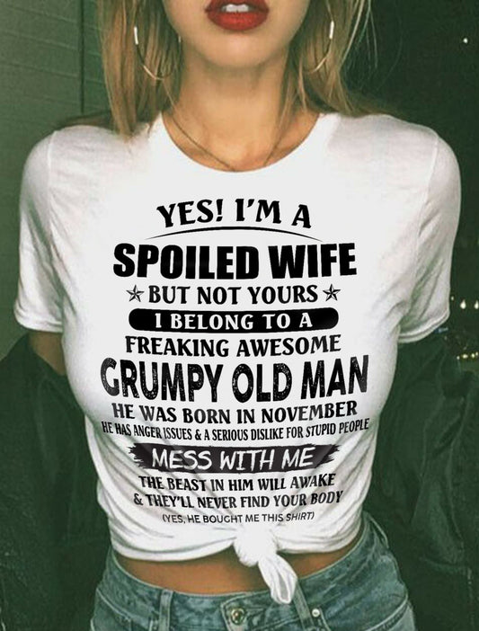 Grumpy Old Man November – Perfect gift for wife From Husband – NINA11 (SKU08-63-11)