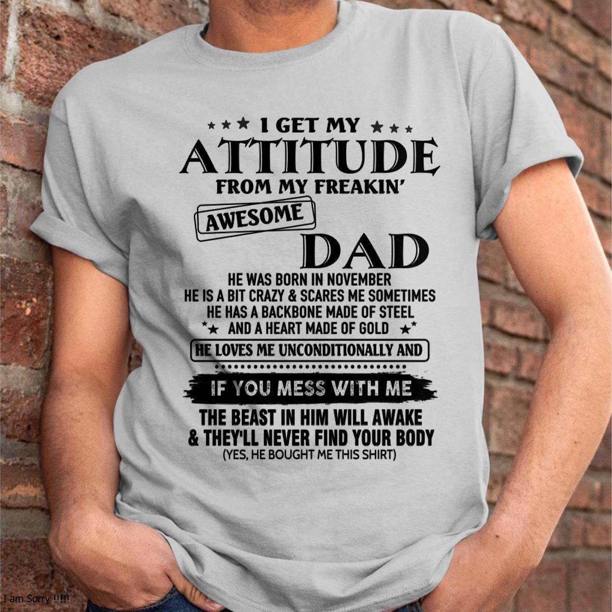 November - Gift For Son and Daughter From Dad - NINA11 - (SKU-TDADC-11)