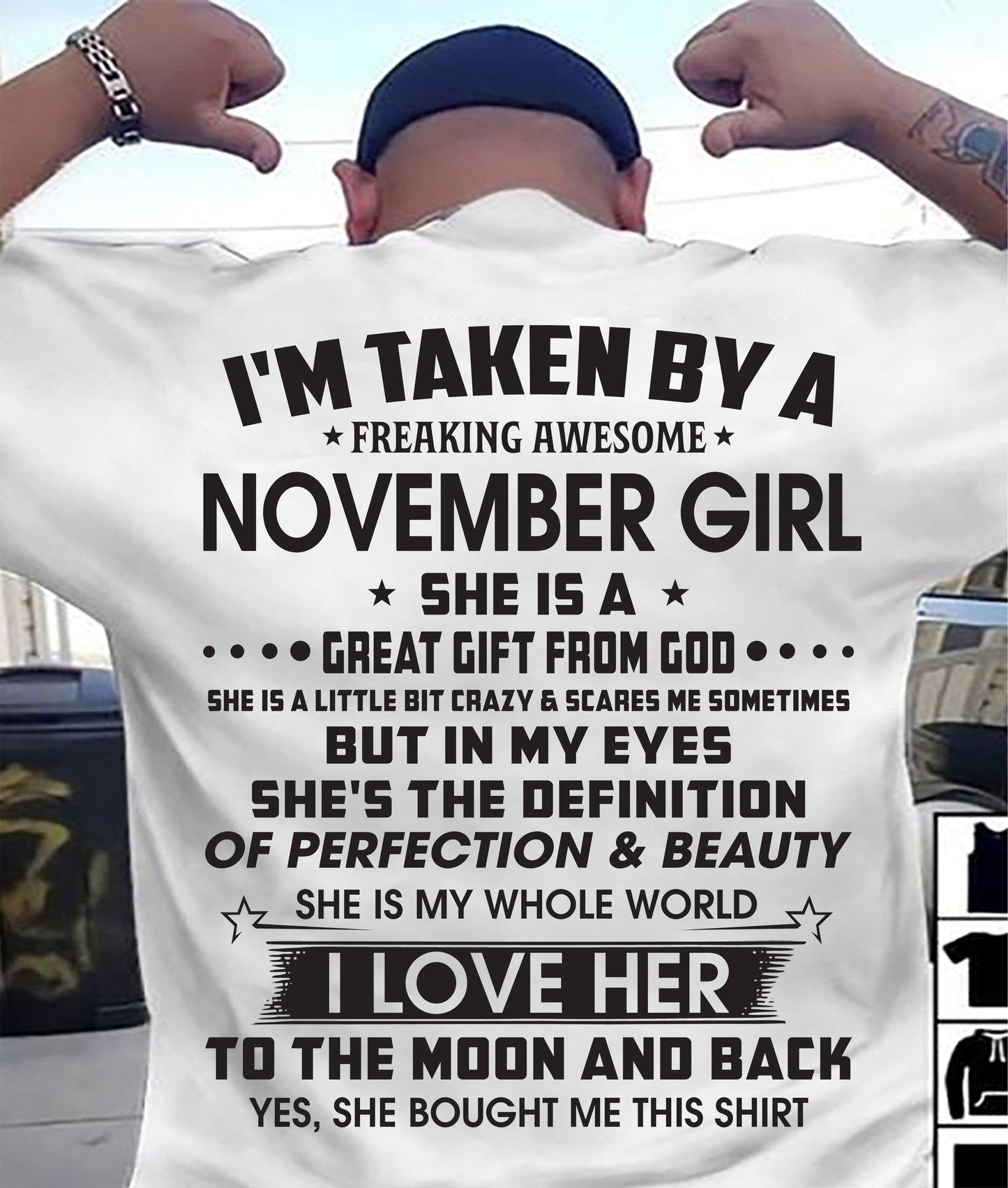 NOVEMBER - SHE IS A GREAT GIFT FROM GOD - FROM WIFE - NINA11 (SKU2602-30-11)