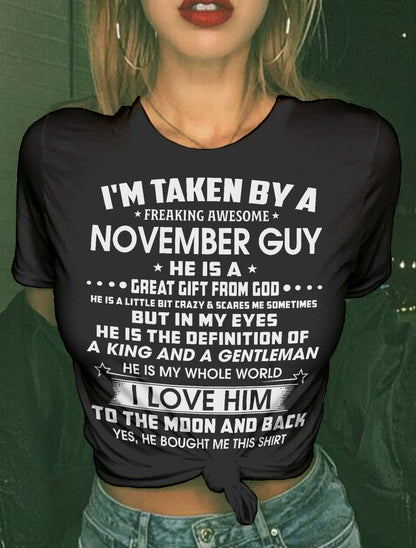 NOVEMBER - IN MY EYES HE IS THE DEFINITION OF A KING AND A GENTLEMAN - FROM HUSBAND - NINA11 (SKU26T-01301-11)