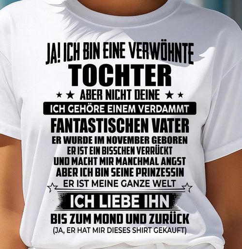 NOVEMBER - ICH GEHÖRE EINEM VERDAMMT FANTASTISCHEN VATER - Perfektes Geschenk für deine Tochter - GER/NINA11 (SKU2606-188-11)