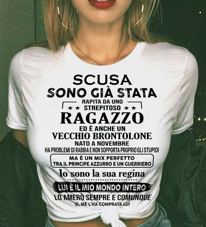 Fantastico fidanzato nato a Novembre - Regalo speciale per la tua ragazza - ITA/NINA11 (SKU2605-187-11)