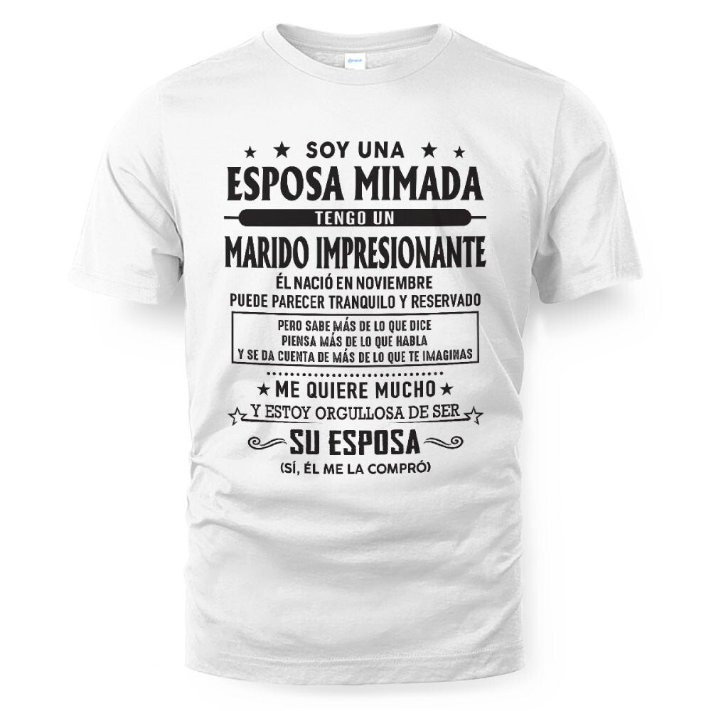 Noviembre – Esposo increíble nacido en noviembre – Regalo especial para tu esposa – NINA11 (SKU03-11-11)