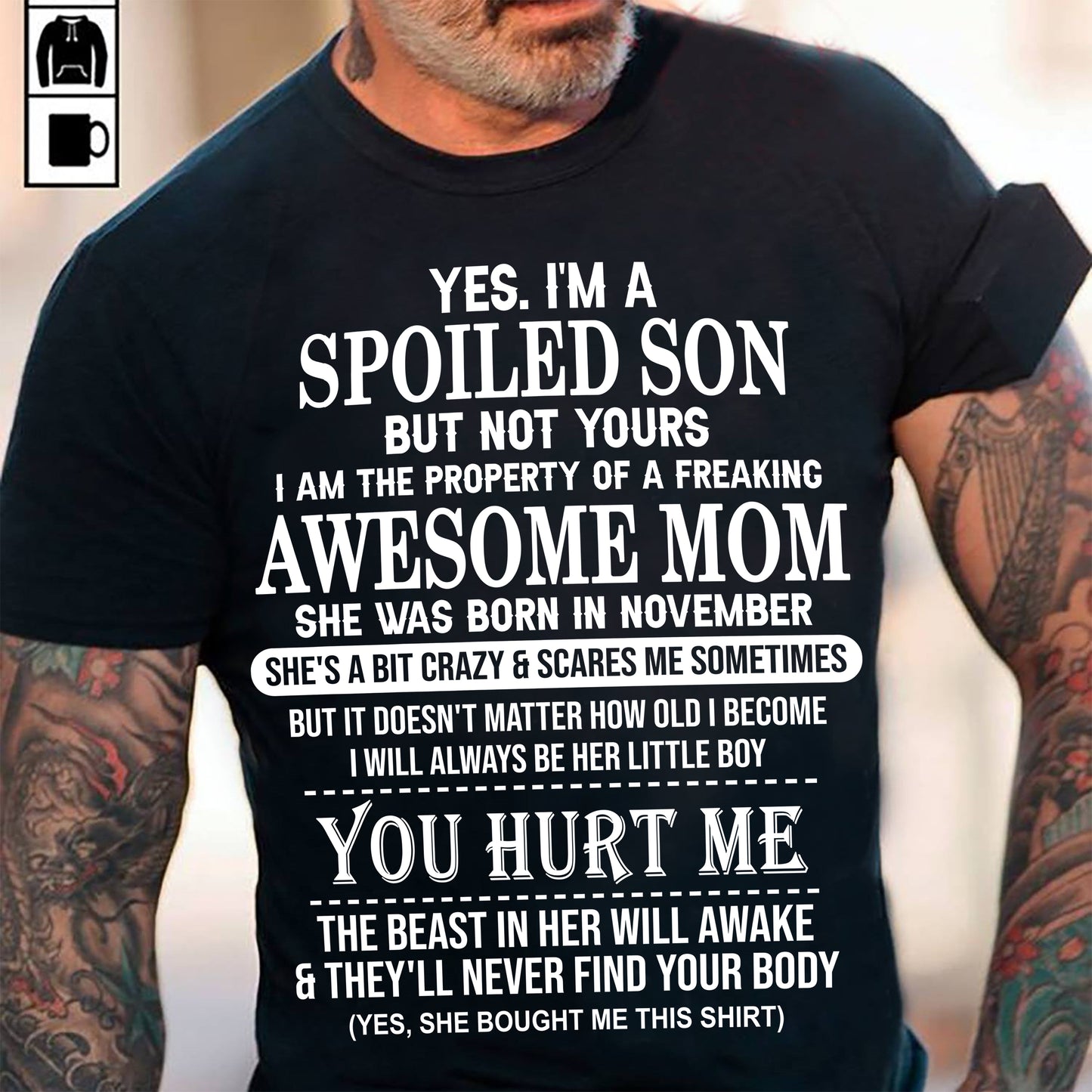 November - Awesome Mom Born In November - Special gift for Son From Mom - NINA11 (SKU10-45-11)