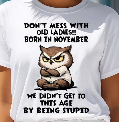 NOVEMBER - DON’T MESS WITH OLD LADIES!! WE DIDN’T GET TO THIS AGE BY BEING STUPID - FMA - NINA11 (SKU2603-40-11)