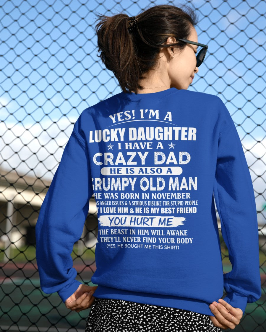 November - Awesome Grumpy Old Dad - Special gift for your daughter From Dad - NINA11 (SKU10-50-11)