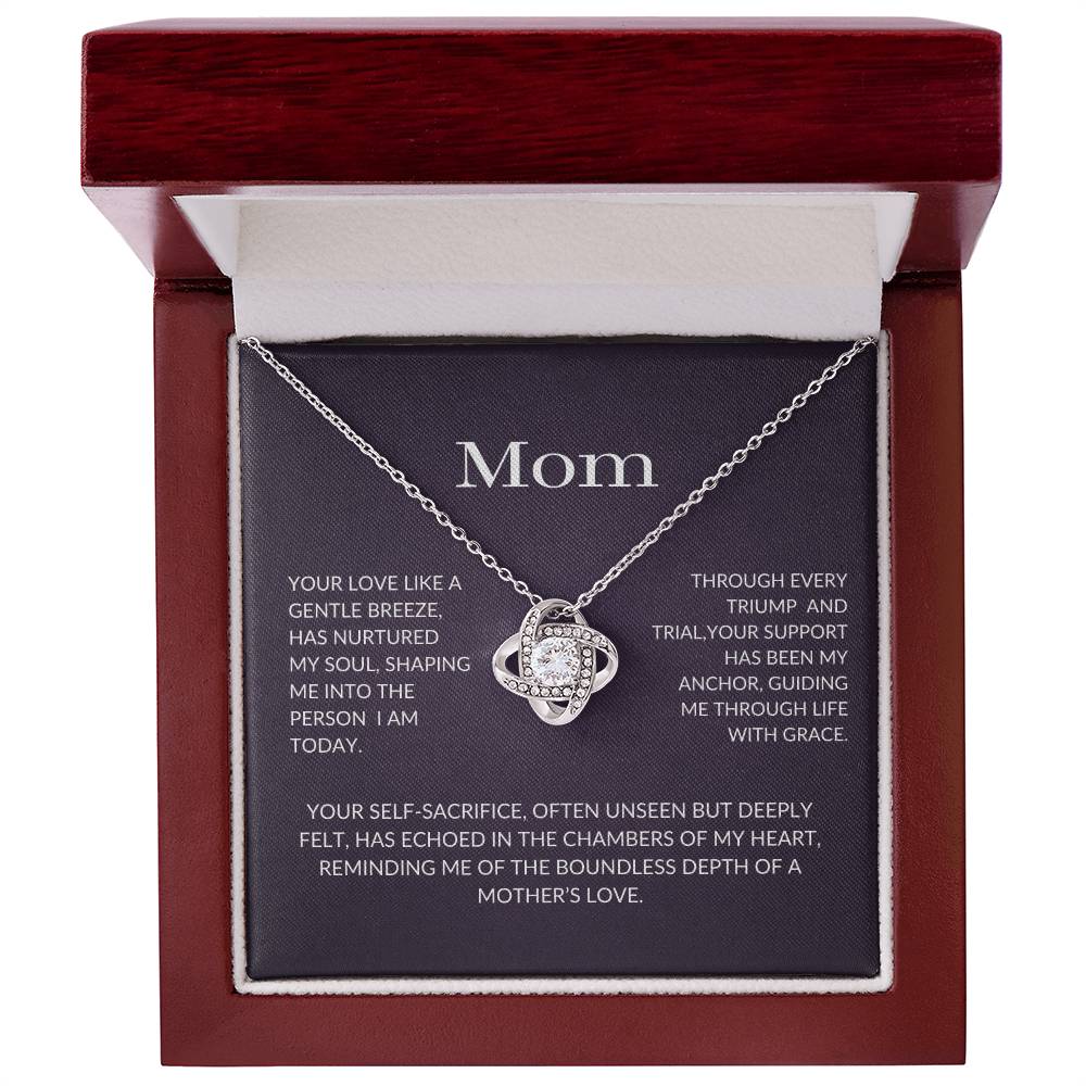 TO MY MOM FROM DAUGHTER - Love Knot Necklace