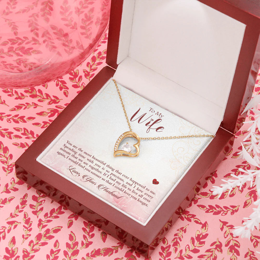 TO MY WIFE - GIFT FROM HUSBAND - Forever Love Necklace