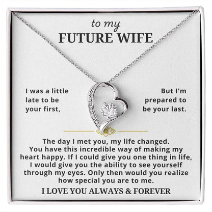 TO MY WIFE - GIFT FROM HUSBAND - Forever Love Necklace