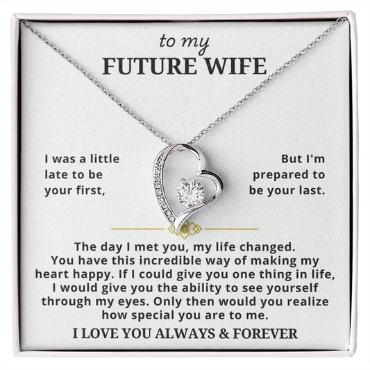 TO MY WIFE - GIFT FROM HUSBAND - Forever Love Necklace