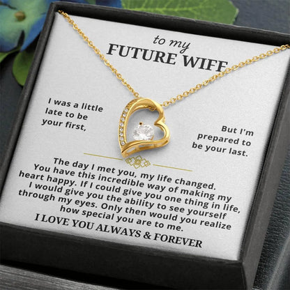 TO MY WIFE - GIFT FROM HUSBAND - Forever Love Necklace