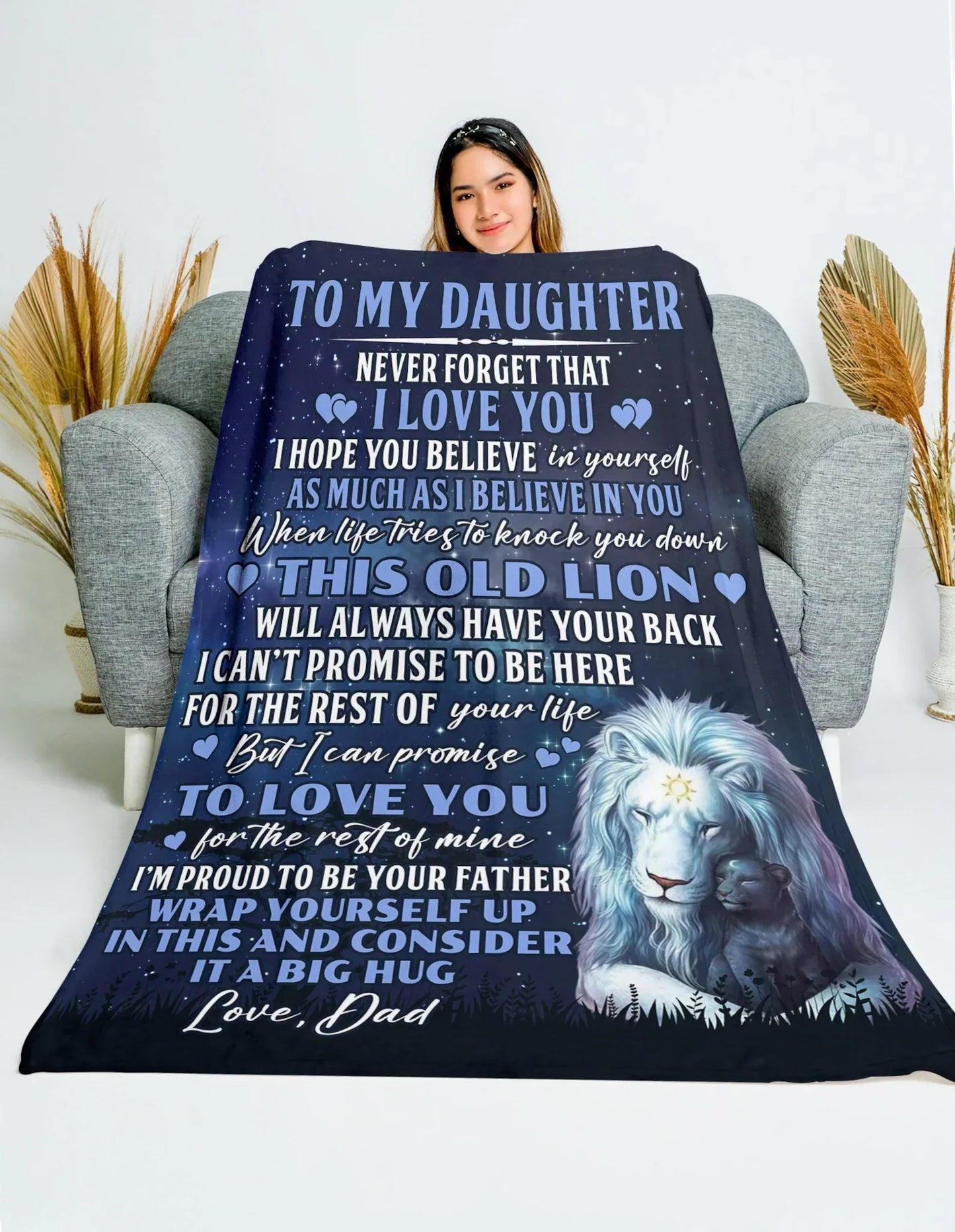 Special Gift For Your Daughter Blanket - From Dad