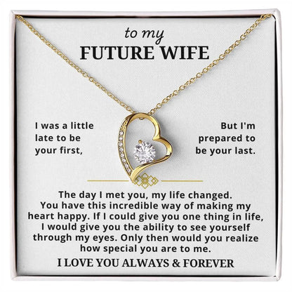 TO MY WIFE - GIFT FROM HUSBAND - Forever Love Necklace
