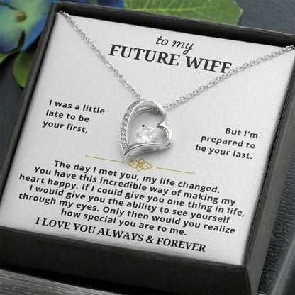 TO MY WIFE - GIFT FROM HUSBAND - Forever Love Necklace