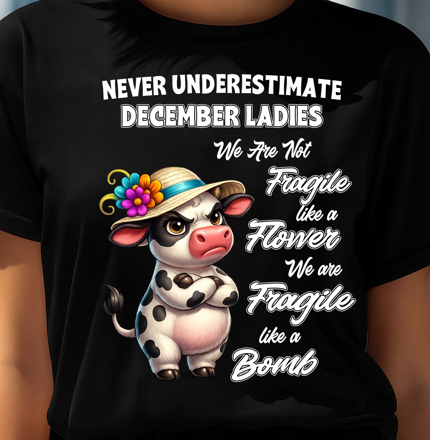 DECEMBER - WE ARE NOT FRAGILE LIKE A FLOWER WE ARE FRAGILE LIKE A BOMB - FMA - NINA12 (SKU2605-18-12)