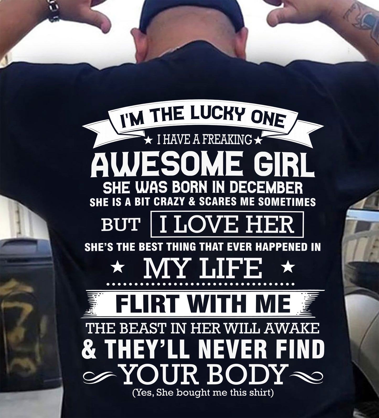 DECEMBER – SHE’S THE BEST THING THAT EVER HAPPENED IN MY LIFE - FROM WIFE - NINA12 (SKU26T-01280-12)
