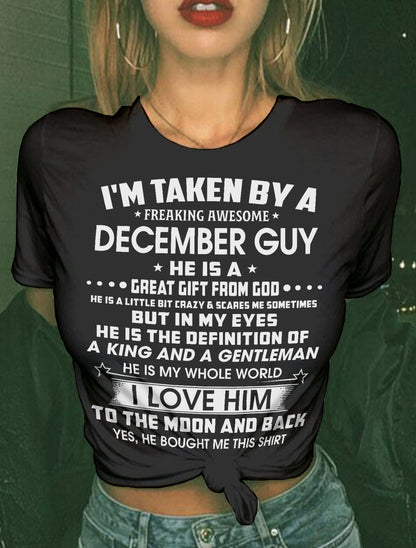 DECEMBER - IN MY EYES HE IS THE DEFINITION OF A KING AND A GENTLEMAN - FROM HUSBAND - NINA12 (SKU26T-01301-12)
