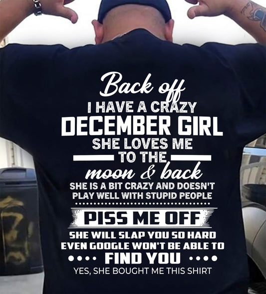 DECEMBER - PISS ME OFF SHE WILL SLAP YOU SO HARD EVEN GOOGLE WON'T BE ABLE TO FIND YOU - FROM WIFE - NINA12 (SKU2603-18-12)