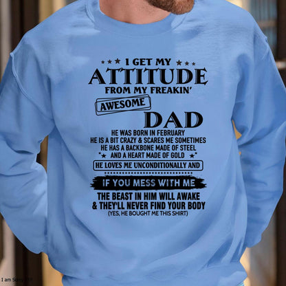 February - Gift For Son and Daughter From Dad - NINA02 - (SKU-TDADC-02)