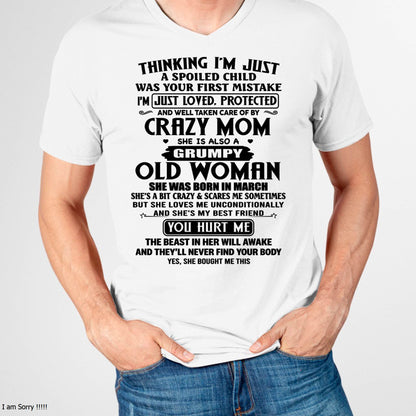 MARCH - I'M JUST LOVED, PROTECTED AND WELL TAKEN CARE OF BY MY MOM - FROM MOM - NINA03 (SKU2603-293-03)