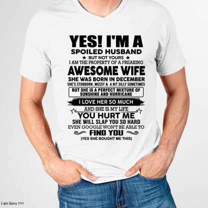 DECEMBER - I'M A SPOILED HUSBAND BUT NOT YOURS - FROM WIFE - NINA12 (SKU12-283-12)