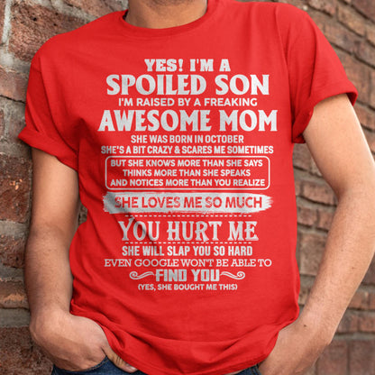 October - Awesome Mom - Perfect Gift For Son From Mom - NINA10 (SKU05-47-10)