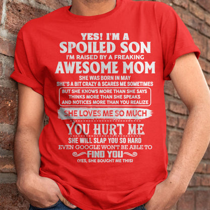 May - Awesome Mom - Perfect Gift For Spoiled Son From Mom - NINA05 (SKU05-47-05)