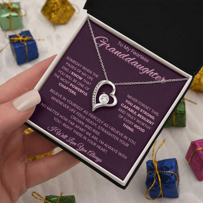 TO MY GRANDDAUGHTER - GIFT FROM GRANDMA - Forever Love Necklace