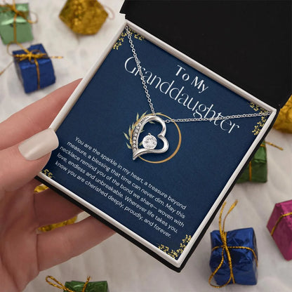 TO MY GRANDDAUGHTER - GIFT FROM GRANDMA - Forever Love Necklace