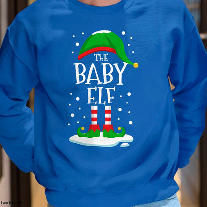 Christmas Shirts for Family, Funny christmas shirts, Christmas Unisex T-Shirt/Hoodie/Sweatshirt HLT00 - The Baby Elf Christmas Family Matching Xmas Group Funny T-Shirt