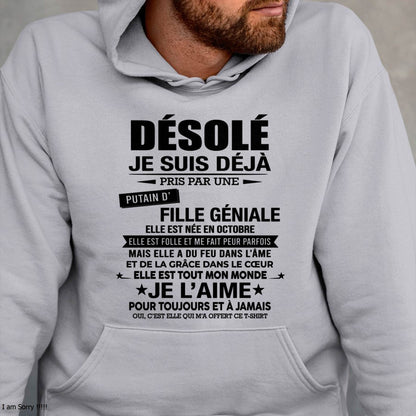 OCTOBRE - DÉSOLÉ, JE SUIS DÉJÀ PRIS PAR UNE FILLE VRAIMENT GÉNIALE – DE LA PART DE MA FEMME - FR10/NINA10 (SKU2606-42-10)