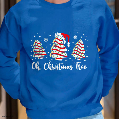 Groovy Oh Christmas Tree Cakes Debbie Becky Jen Cake Lovers T-Shirt - Christmas Unisex T-Shirt/Hoodie/Sweatshirt - NINA00