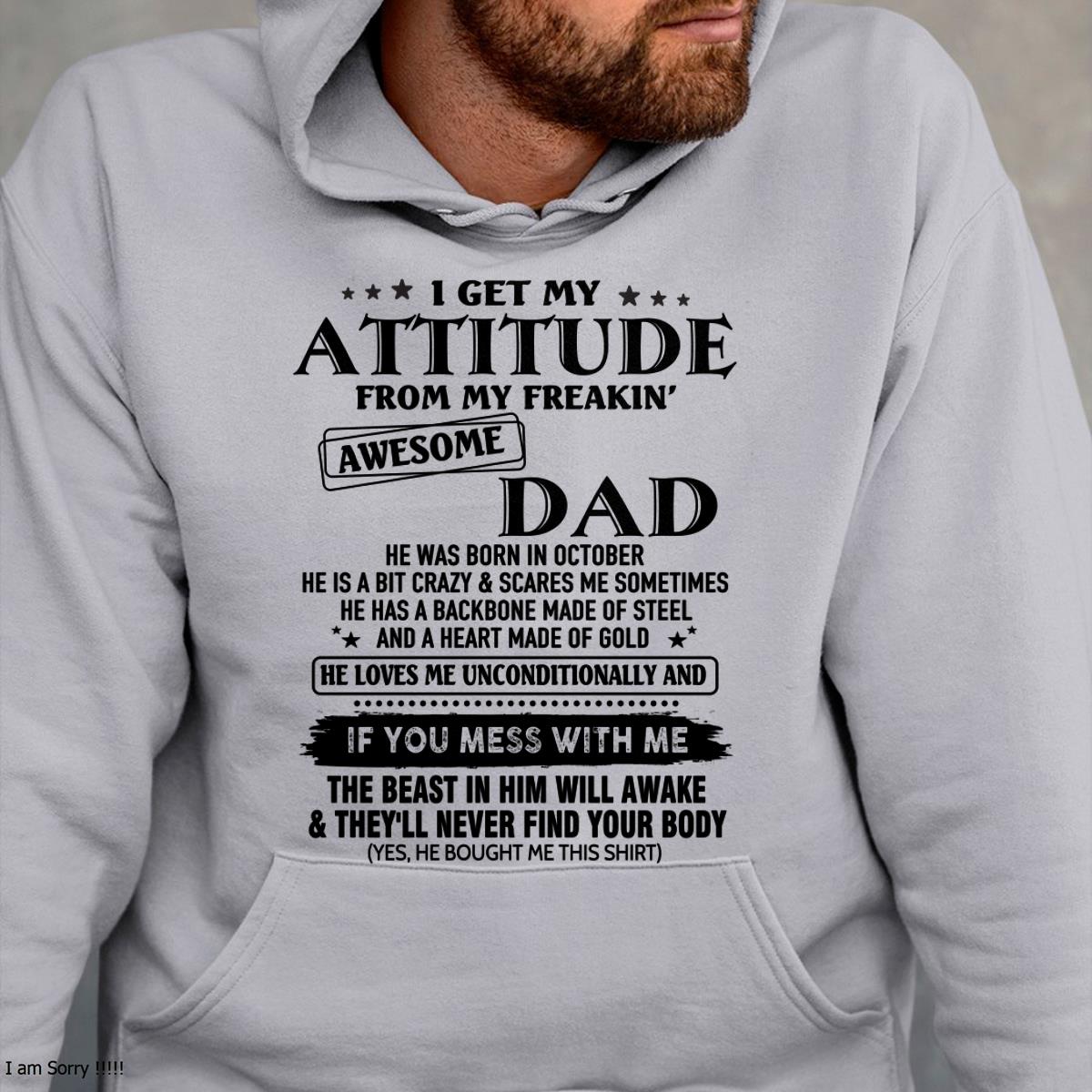 October - Gift For Son and Daughter From Dad - NINA10 - (SKU-TDADC-10)