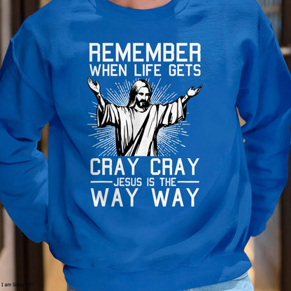 Jesus Is The Way Christmas Funny Faith Religious Christian T-Shirt - Christmas Unisex T-Shirt/Hoodie/Sweatshirt - NINA00