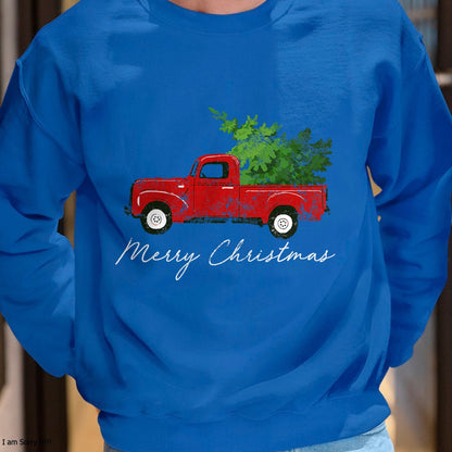 Christmas Shirts for Family, Funny christmas shirts, Christmas Unisex T-Shirt/Hoodie/Sweatshirt HLT00 - Vintage Wagon Christmas - Tree on Car Xmas Vacation T-Shirt