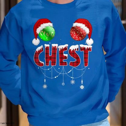 Christmas Shirts for Family, Funny christmas shirts, Christmas Unisex T-Shirt/Hoodie/Sweatshirt HLT00 - Chest Nuts Christmas Shirt Funny Matching Couple Chestnuts T-Shirt