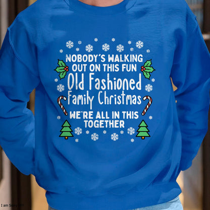 Old Fashioned Family Christmas Ugly Xmas Men Women Kids T-Shirt - Christmas Unisex T-Shirt/Hoodie/Sweatshirt - NINA00