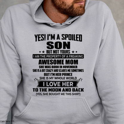 NOVEMBER - I'M HER PRINCE I LOVE HER TO THE MOON AND BACK - FROM MOM - NINA11 (SKU2604-318-11)