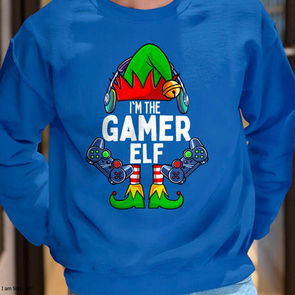 Gamer Elf Matching Family Christmas T-Shirt - Christmas Unisex T-Shirt/Hoodie/Sweatshirt - NINA00