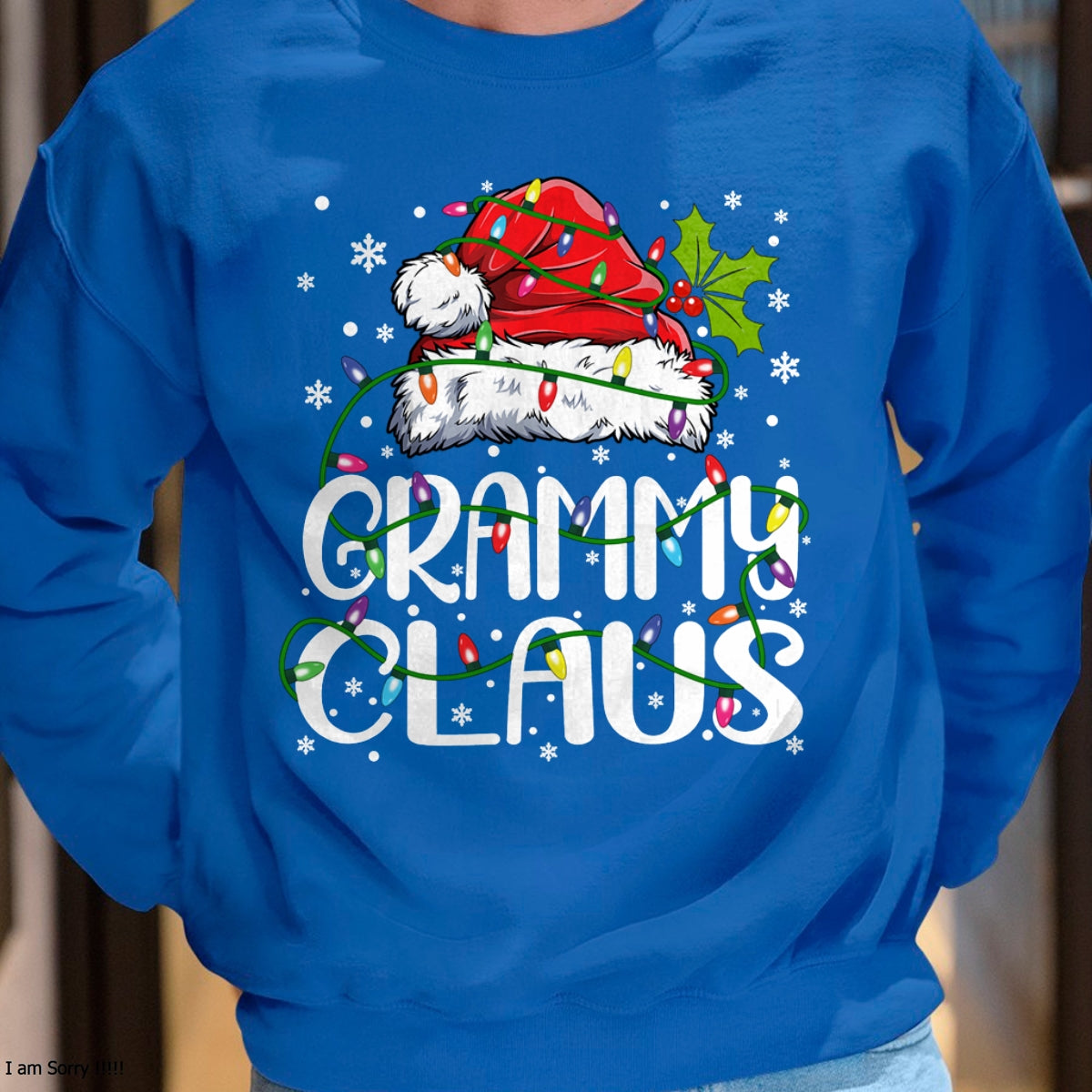 Grammy Claus Shirt Christmas Lights Pajama Family Matching Long Sleeve T-Shirt - Christmas Unisex T-Shirt/Hoodie/Sweatshirt - NINA00