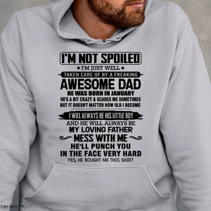 JANUARY – I WILL ALWAYS BE HIS LITTLE BOY AND HE WILL ALWAYS BE MY LOVING FATHER – FROM DAD – NINA01 (SKU26T-01236-01)