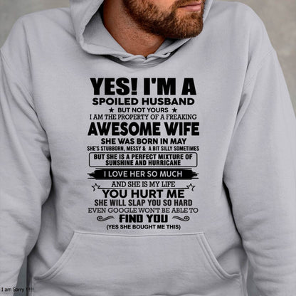 MAY - I'M A SPOILED HUSBAND BUT NOT YOURS - FROM WIFE - NINA05 (SKU12-283-05)