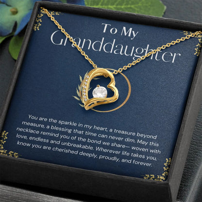 TO MY GRANDDAUGHTER - GIFT FROM GRANDMA - Forever Love Necklace