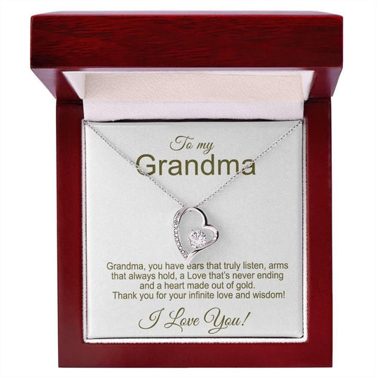 TO MY GRANDMA - GIFT FROM GRANDCHILD - Forever Love Necklace