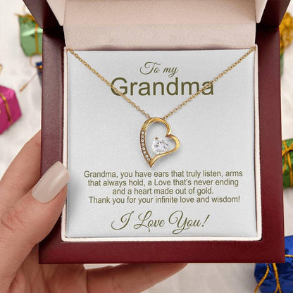 TO MY GRANDMA - GIFT FROM GRANDCHILD - Forever Love Necklace