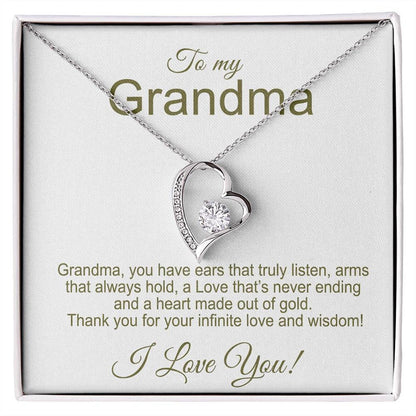 TO MY GRANDMA - GIFT FROM GRANDCHILD - Forever Love Necklace